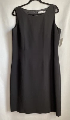 Jones Studio Separates Black Dress, Size 16 Sleeveless Cocktail Career Corpcore - Image 1 of 4