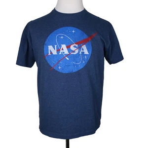 NASA Unisex Men's Shirt * Large L * Pre-Owned * VG * Blue Red White * Fifth Sun - Picture 1 of 10