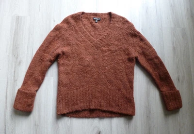 Banana Republic Alpaca Blend Sweater Women's M Deep Copper Italian Yarn NWOT - Image 1 of 4