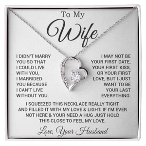 To My Wife Necklace, Gift For Wife, Anniversary Gift For Wife, Necklace For Wife - Picture 1 of 11