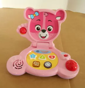 Vtech Bear's Baby Pink Laptop Educational Kids Toy P43 - Picture 1 of 9