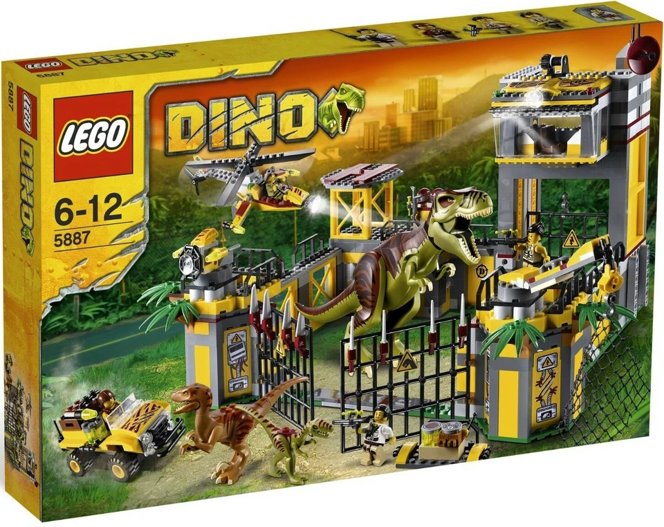 Новый Lego Dino Defense штаб-квартира 5887 T-Rex парк динозавров юрского периода японская база - Изображение 1 из 4