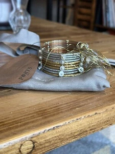 Ports gold & silver- tone bangle - Picture 1 of 4