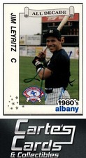 Jim Leyritz 1990  Best Albany-Colonie All Decade #6 TTM/IP Signed Autographed