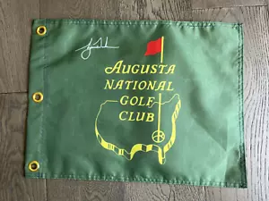 Green Augusta National Golf Club Practice Range Flag w/ Tiger Woods Masters PGA - Picture 1 of 6