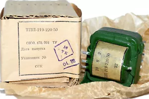 1x Vintage Transformator TPP-219-220-50 220V 50 Hz sowjetische UdSSR NEU im BOX - Bild 1 von 7