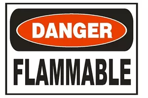 Danger Flammable Safety Sticker Sign D659 OSHA - Picture 1 of 1