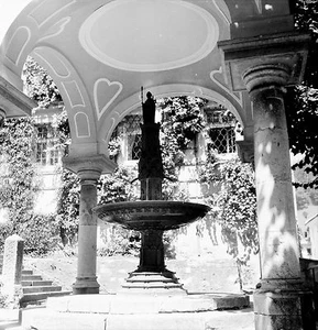 ÖSTERREICH ca. 1953 - Gedeckter Brunnen Sankt Wolfgang - Negativ 6 x 6 - Aut 183 - Bild 1 von 1