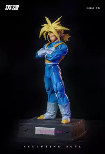 Trunks Resina Sculpting Soul Studio Dragon Ball Figurina con base 34,5 cm - Foto 1 di 9