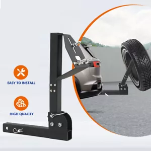 Truck Trailer Hitch Spare Mount Spare Tire Fits All 2 inch Receiver Heavy Duty - Foto 1 di 10