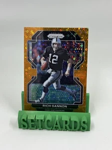 2021 Panini Prizm Orange Disco Prizm Rich Gannon #184 Raiders Football Card - Picture 1 of 2