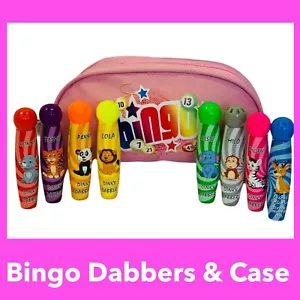 Bingo Dabbers Pink Dabber Case Set for Bingo Lover Bingo Player Gift PINKDINKY - Picture 1 of 6
