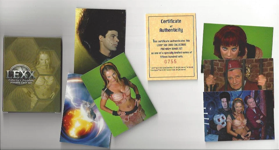 Lexx Complete Collectors 6-Card Premium Preview Set 2 with Box & Certificate  - Image 1 of 1
