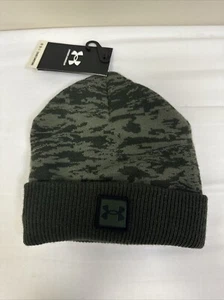 Under Armour Boys UA Graphic Knit Beanie Camo OSFM - Picture 1 of 5