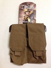 TACTICAL ASSAULT GEAR TAG COYOTE BROWN DOUBLE MAG POUCH 2 PER POUCH HOLDS 4 NEW