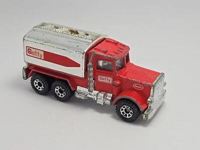 Matchbox Peterbilt Getty Diecast Gas Tanker Truck Vintage 1981 USED - Image 1 of 4