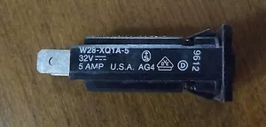 Potter Brumfield W28-XQ1A-5. 5 Amp Circuit Breaker. LOT of 5 Breakers - Picture 1 of 3