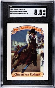 1991 Rodeo America Set A #8 Charmayne James Rookie Card RC SGC 8.5 POP 1 GOAT - Picture 1 of 2