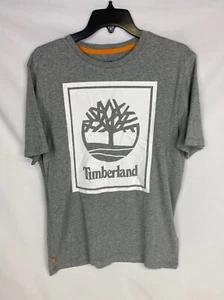 Timberland Big Logo Herren T-Shirt Gr. Klein meliert grau Neu mit Etikett - Bild 1 von 3