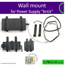 Universal wall mount for Power Supply unit brick. Holder. Made in the UK by us