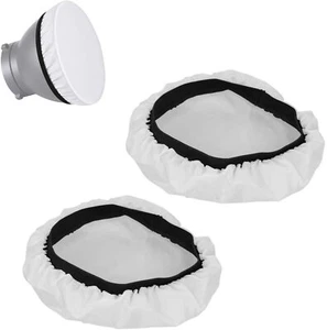 2PCS Selens 18~28cm Flash White Soft Diffuser Sock for Standard Reflector Strobe - Picture 1 of 6
