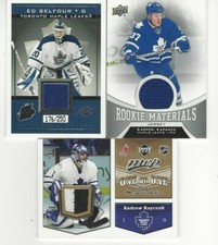 2007-08 Upper Deck MVP One on One Jerseys #OORT Andrew Raycroft/Tim Thomas