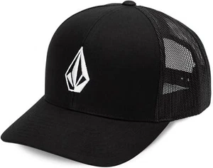 Volcom - Gorra de Queso Full Stone Negra Gorra de Camionero Snapback OSFA - Imagen 1 de 3