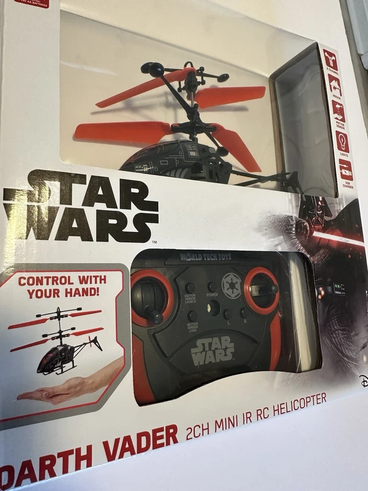 WORLD TECH DISNEY STAR WARS GALACTIC EMPIRE MINI REMOTE CONTROL RC HELICOPTER - Image 1 of 4