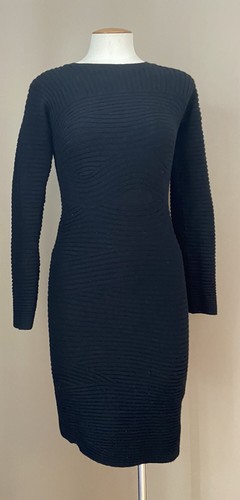 Abito a maglia Alexander Wang nero a costine taglia S $695