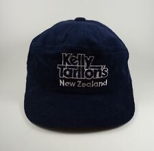 Vintage Kelly Tarltons New Zealand Snapback Adjustable Blue Corduroy Hat/Cap
