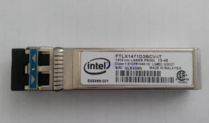 INTEL FTLX1471D3BCVI31 E10GSFPLR E65685-004 dual 10G/1G SFP+LR SFP-10G-LR - Picture 1 of 3