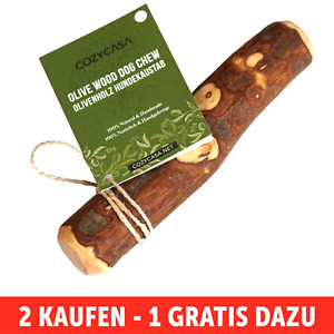 Olivenholz-Kaustab für Hunde | Holz Hundespielzeug Kauwurzel Kauknochen Vegan