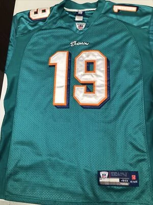 Reebok Brandon Marshall Miami Dolphins On Field Jersey (Size 48) Stitch Sewn - Image 1 of 4