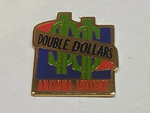 Vintage Arizona Lottery State Lotto Jacke Hut Anstecknadel Flair Double Dollars $$ - Bild 1 von 2