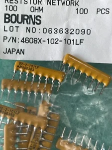 10x 4608X-102-101LF 100R 2% Resistor Networks & Arrays 8pins 100 OHMS Isolated - Picture 1 of 4