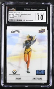 TARJETA COLECCIONABLE 2023 BLIZZARD LEGACY COLLECTION TRACER EMOTES 3D E-27 OVERWATCH - Imagen 1 de 2