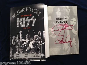 Gene Simmons signed Nothing to Lose book 1st ed Paul Stanley KISS album Nothing - Picture 1 of 5