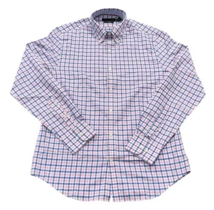 NUEVA Camisa de Vestir Tommy Hilfiger Para Hombres Flex Calce Ajustado Oxford Rosa/Azul 15.5 34-35 - Imagen 1 de 2