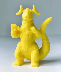Vintage 1990 Ultra 7 Fight ELEKING Monster Fujiya Kaiju STAGE 3 Toy YELLOW - Picture 1 of 2
