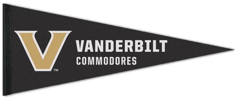 VANDERBILT COMMODORES Official NCAA Team Logo Premium Felt PENNANT Cover