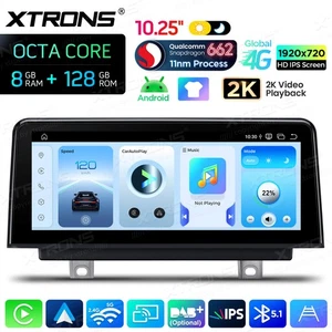 Qualcomm 4G LTE 8+128G Android 14 Car Screen CarPlay For BMW F30 F31 F32 F33 F80 - Picture 1 of 23
