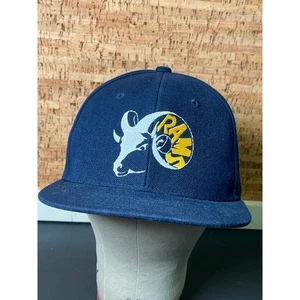 Cappello Berretto Vintage Los Angeles Rams DECKY Snapback NFL Calcio Blu - Foto 1 di 7
