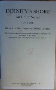David Brin "INFINITY'S SHORE" 1997 UK ORBIT LIKE NEW 1ST ED PROOF COPY SCARCE! - Picture 1 of 6