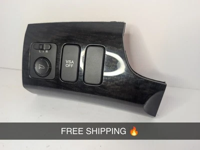 Interruptor de espejo negro OEM🔥2007-2012 Acura MDX botón de palanca de tracción de grano de madera Foto 1 de 4