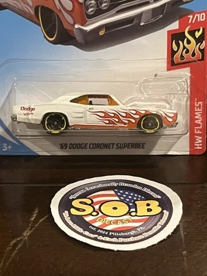 Hot Wheels 1969 Dodge Coronet Superbee 1:64 White Diecast Sealed NM Condition - Image 1 of 4