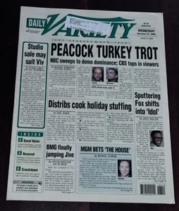 Daily Variety 2002 Nov 27 Brady Bunch In The White House Backstreet Boys - Picture 1 of 6