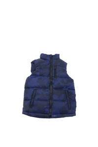 Polo Ralph Lauren Childrens Boys Camouflage Print Puffer Vest Jacket Blue Size 8 - Picture 1 of 6