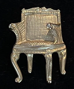 Vintage Karl Lagerfeld Gold Tone Chair Button - Picture 1 of 3