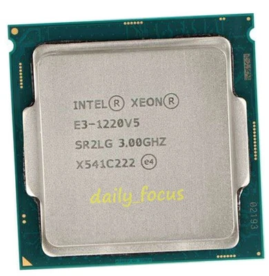 Intel Xeon E3-1220 v5 3.0GHz LGA1151 4 cores 4 threads SR2LG CPU Processor 8 MB - Image 1 of 4