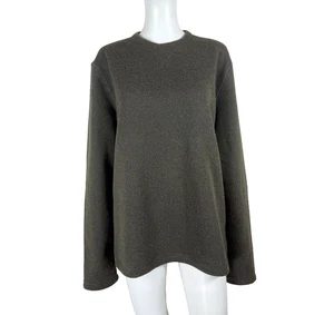 SMARTWOOL Hudson Train Crew Sweater in Military Olive NWT NEW Large Men's - Picture 1 of 8